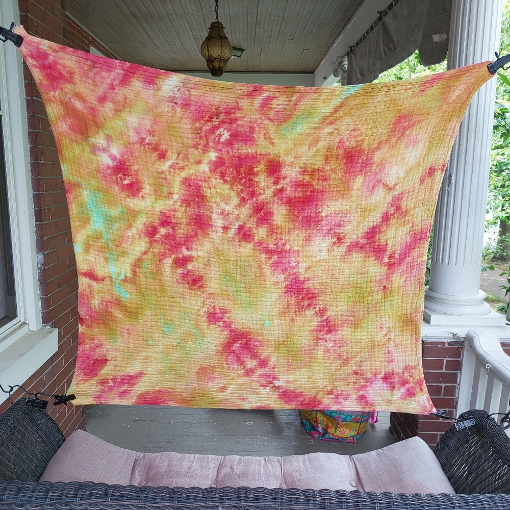 NEW then Hand-Dyed Muslin Baby Blanket / Scarf / Sarong